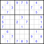 Судоку 9х9 #700 средний