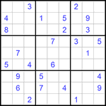 Судоку 9х9 #701 средний