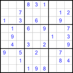 Судоку 9х9 #703 средний