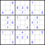 Судоку 9х9 #705 средний