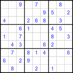 Судоку 9х9 #706 средний