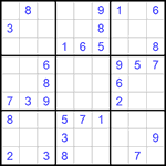 Судоку 9х9 #707 средний