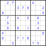 Судоку 9х9 #712 средний