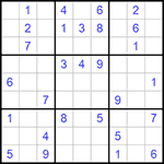 Судоку 9х9 #715 средний