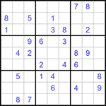 Судоку 9х9 #721 средний