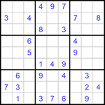 Судоку 9х9 #723 средний