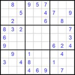 Судоку 9х9 #727 средний