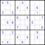 Судоку 9х9 #728 средний