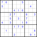 Судоку 9х9 #729 средний