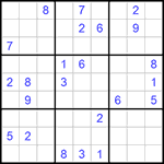 Судоку 9х9 #644 трудный