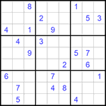 Судоку 9х9 #645 трудный