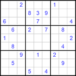 Судоку 9х9 #652 трудный