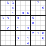 Судоку 9х9 #657 трудный