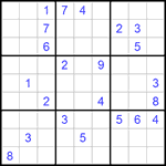 Судоку 9х9 #662 трудный