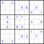 Судоку 9х9 #675 трудный