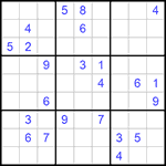 Судоку 9х9 #684 трудный