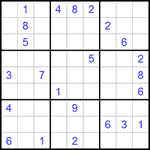 Судоку 9х9 #691 трудный