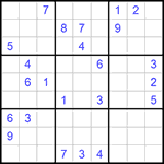 Судоку 9х9 #692 трудный