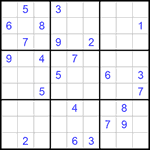 Судоку 9х9 #693 трудный