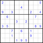 Судоку 9х9 #702 трудный