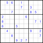 Судоку 9х9 #706 трудный