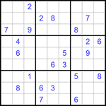 Судоку 9х9 #710 трудный