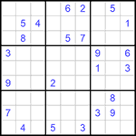 Судоку 9х9 #712 трудный