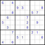 Судоку 9х9 #716 трудный