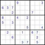 Судоку 9х9 #719 трудный