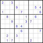 Судоку 9х9 #730 трудный