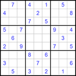 Судоку 9х9 #652 очень трудный