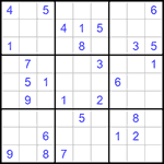 Судоку 9х9 #674 очень трудный