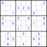 Судоку 9х9 #675 очень трудный