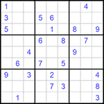 Судоку 9х9 #678 очень трудный