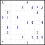 Судоку 9х9 #691 очень трудный