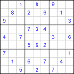 Судоку 9х9 #703 очень трудный