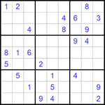 Судоку 9х9 #717 очень трудный