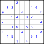 Судоку 9х9 #721 очень трудный