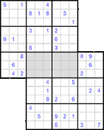 Судоку-сэнсэй #12 трудный