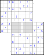 Судоку-сэнсэй #13 трудный