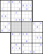 Судоку-сэнсэй #12 очень трудный