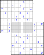 Судоку-сэнсэй #14 очень трудный