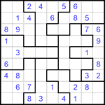 Судоку-пазл 9х9 #172 легкий