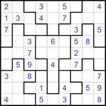 Судоку-пазл 9х9 #175 легкий