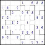 Судоку-пазл 9х9 #178 легкий