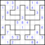 Судоку-пазл 9х9 #179 легкий