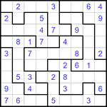 Судоку-пазл 9х9 #184 легкий