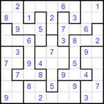 Судоку-пазл 9х9 #186 легкий