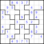 Судоку-пазл 9х9 #189 легкий