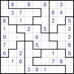 Судоку-пазл 9х9 #191 легкий